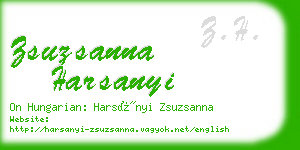 zsuzsanna harsanyi business card